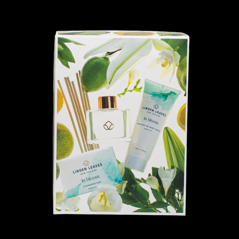 Aqua Lily Hand & Home Gift set 3pc-Linden Leaves-Matakana Pharmacy